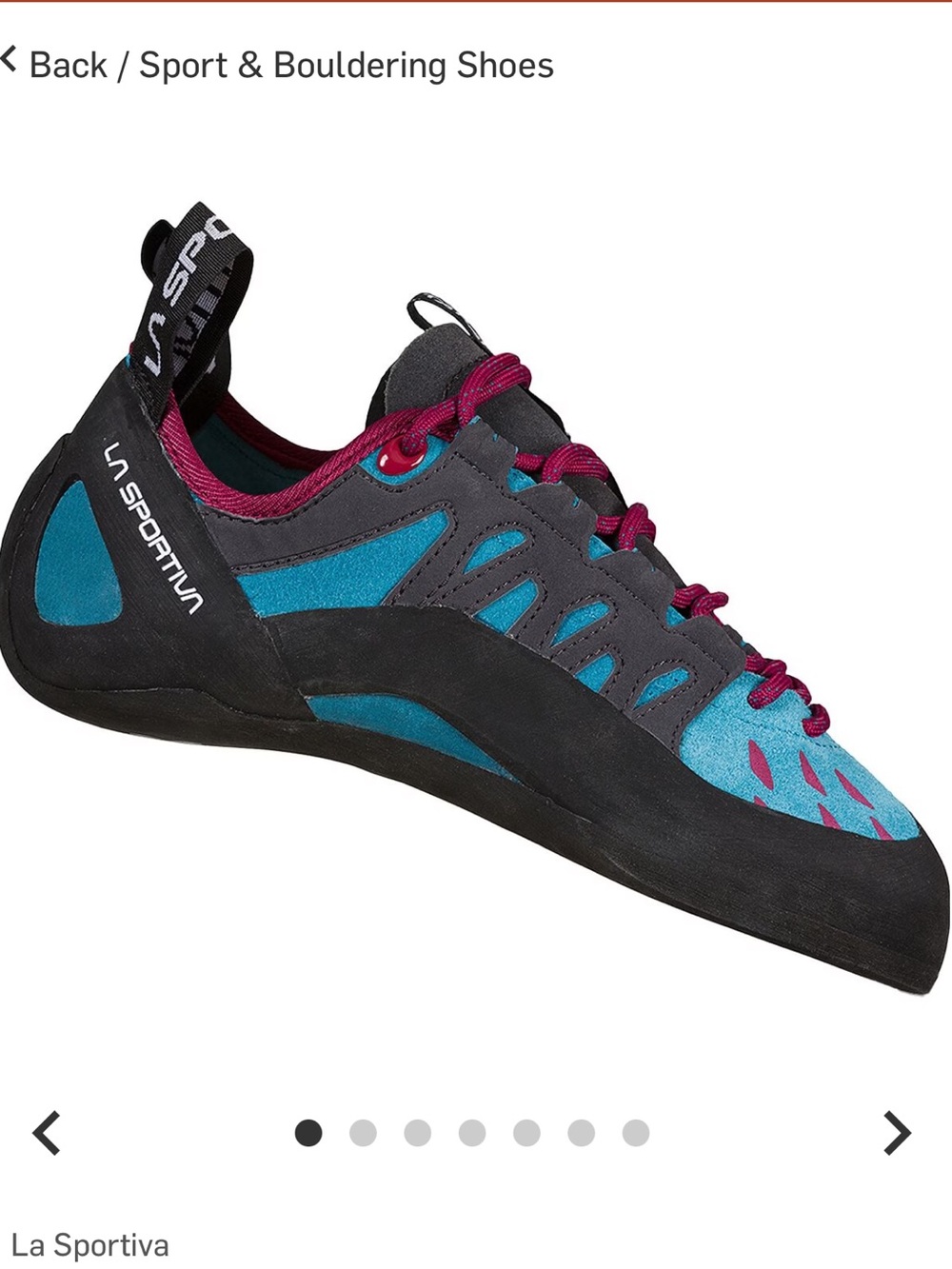 NWT La Sportiva Tarantulace rock climbing shoe 39.5
